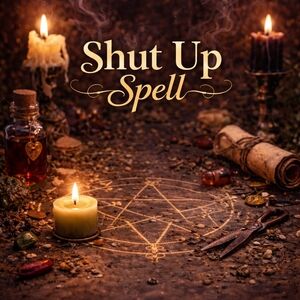 Shut Up Spell Candle